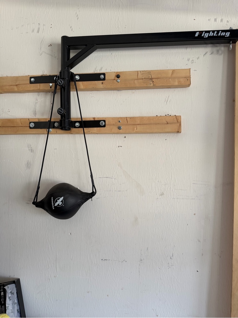 Black Double-End Speed Ball - Wall-Mount Punching Bag